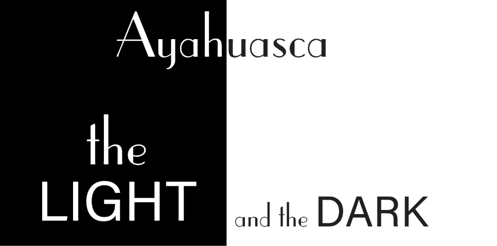 Ayahuasca illustration with letters